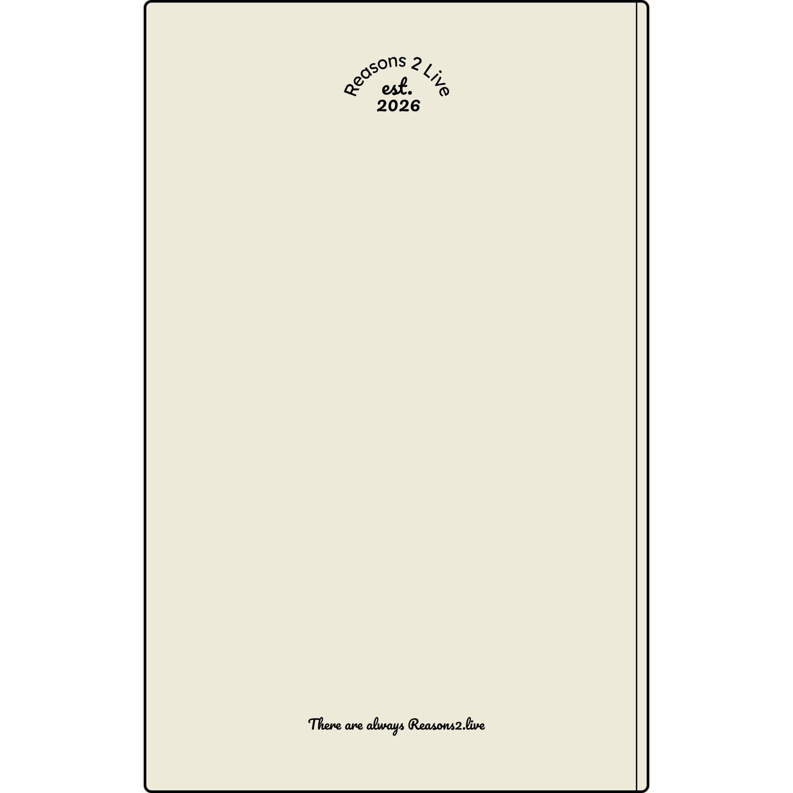 Stranger Letter #1 — Reasons2Live Quote Journal | Limited Monthly Drop