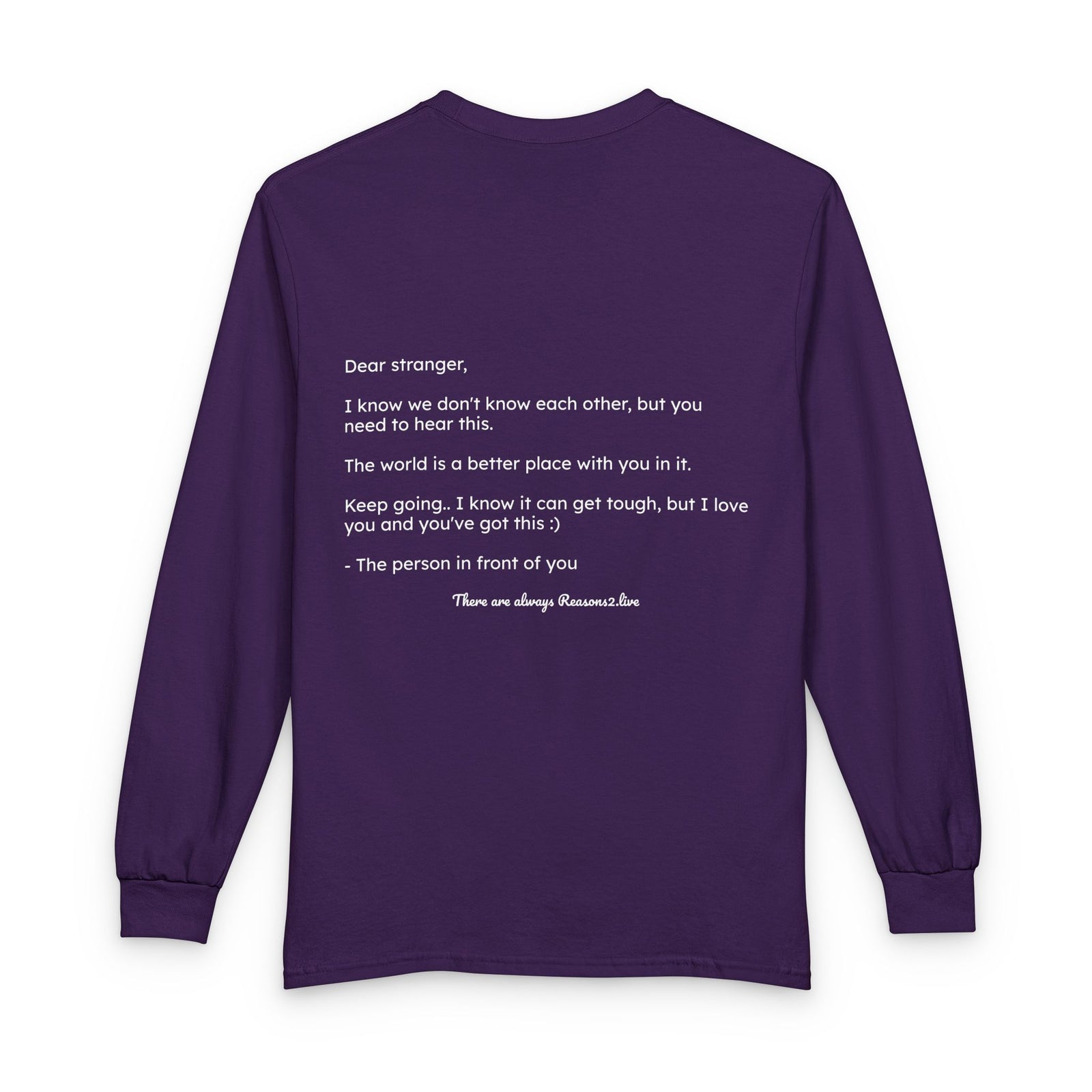 Stranger Letter #1 — Reasons2Live Long Sleeve Tee | Limited Drop