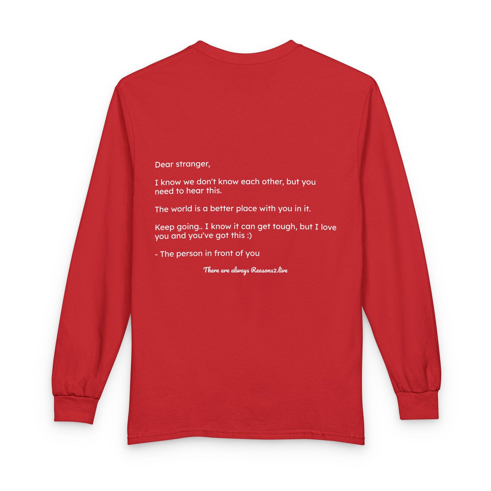 Stranger Letter #1 — Reasons2Live Long Sleeve Tee | Limited Drop