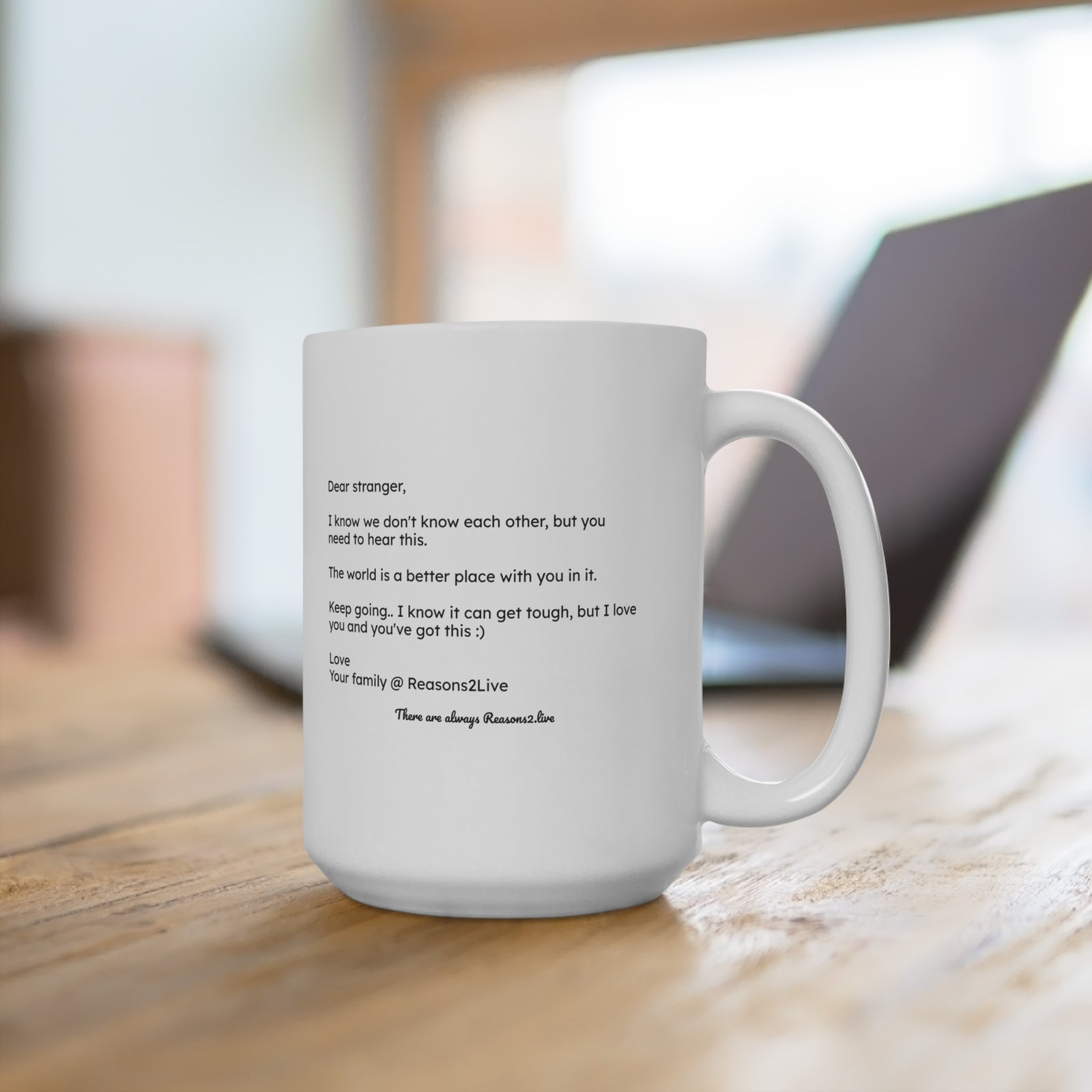Dear Stranger Letter #1 — Reasons2Live Coffee Mug | Limited Monthly Drop