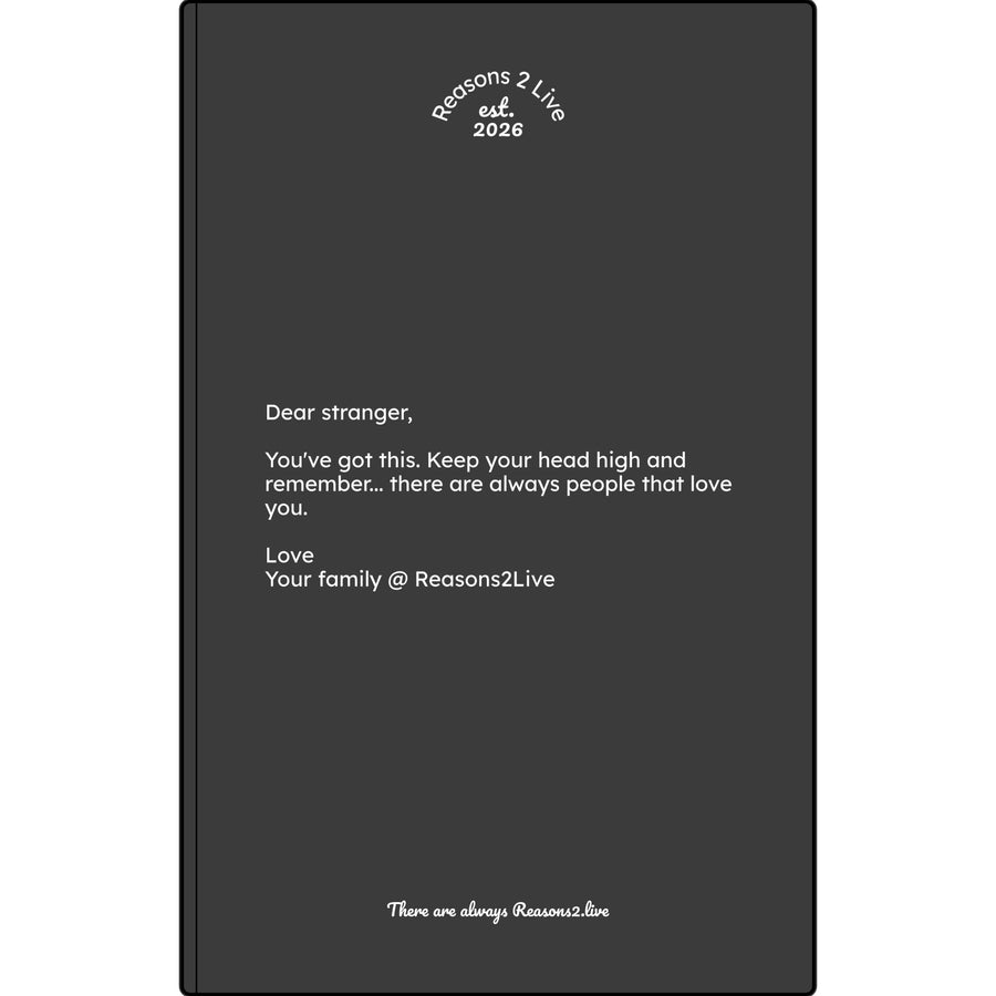 Stranger Letter #1 — Reasons2Live Quote Journal | Limited Monthly Drop